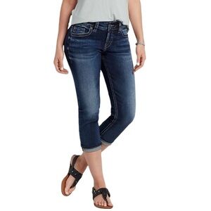 Silver Suki Mid Capri Cropped Jeans